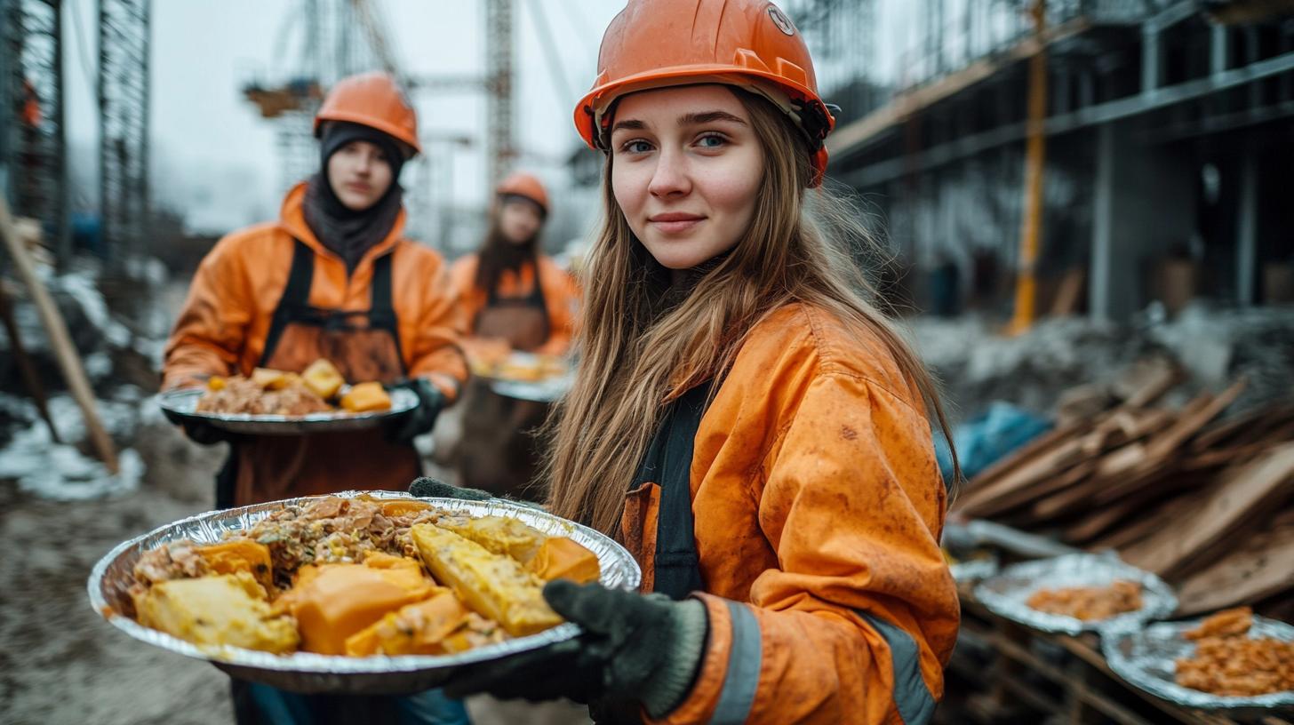 Обеды строителям: какие калории содержатся в комплексном питании обед, строителей, и, пощетать, калорий, комплексное, питание, строителям